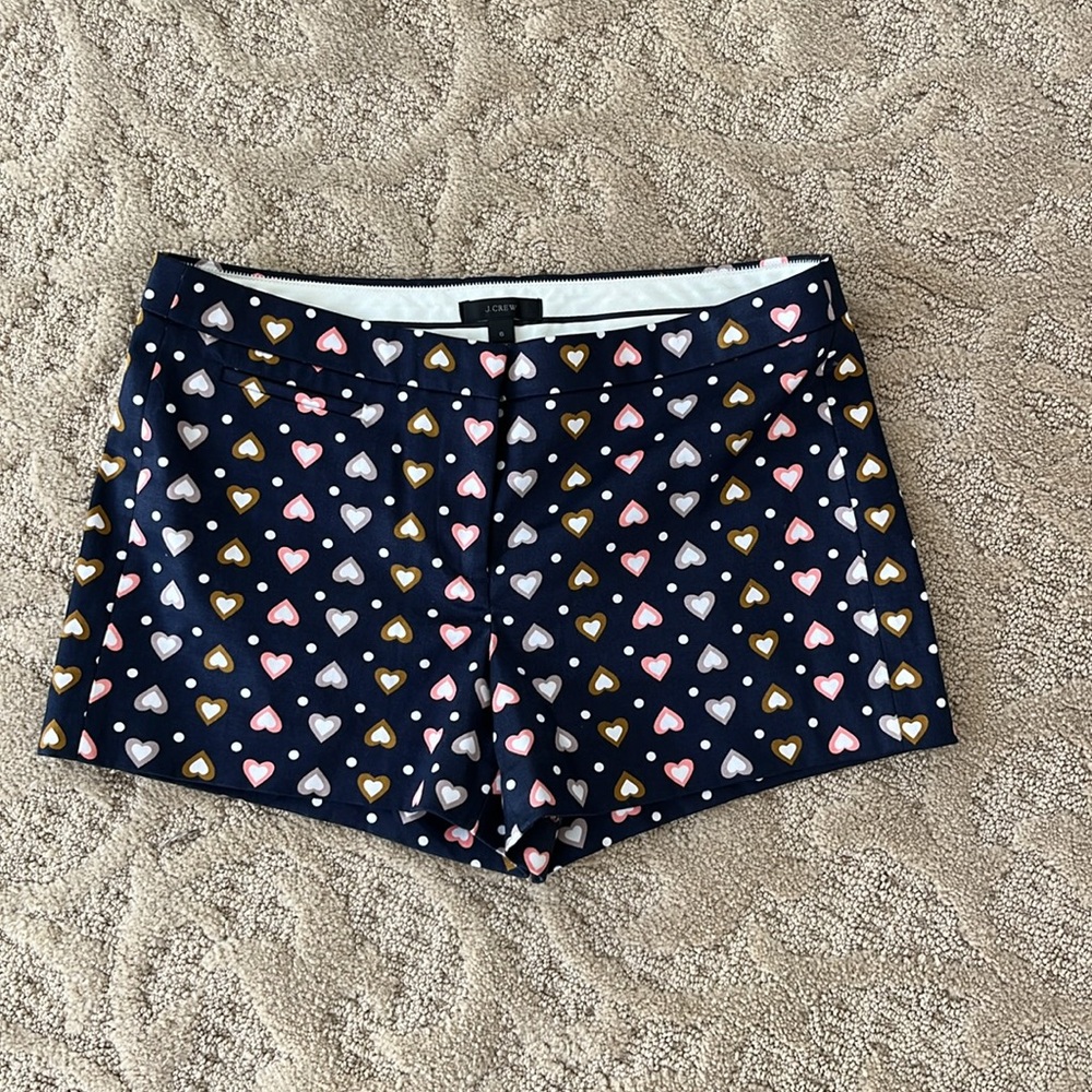 J. Crew Heart Shorts size 6